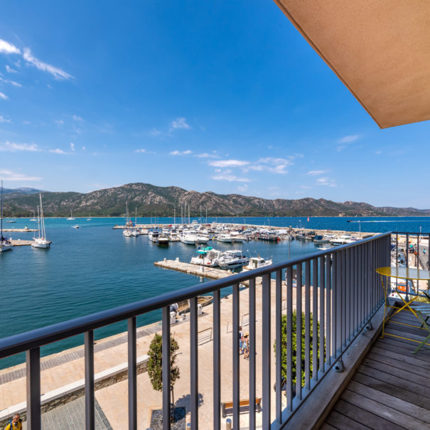 Vista desde el balcón de la Casa Nostra en Córcega (Saint Florent)