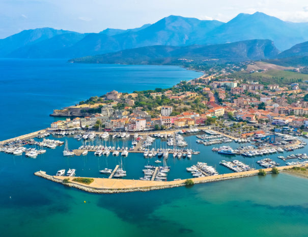The Port of Saint Florent in Corsica